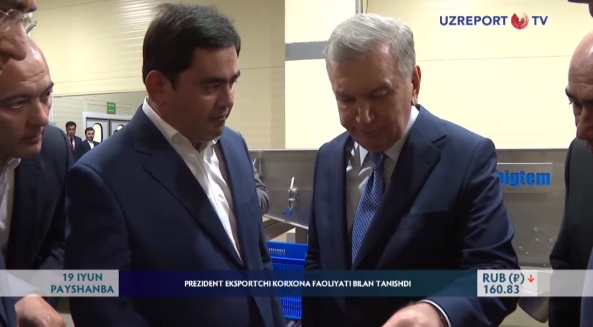 Presidential visit to the Zentra Fruits facility